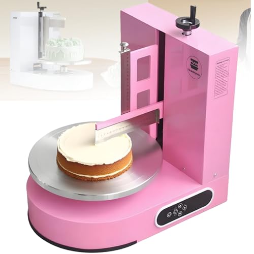 Auto Tortengussmaschine, 200W Professionelle Tortendekorationsmaschine mit abgestuftem Schaber & LED Anzeige, Tortengussmaschine für 4-12 Zoll Torten, 60-320 U/min Geschwindigkeit,Pink Auto Tortengussmaschine, 200W Professionelle Tortendekorationsmaschine mit abgestuftem Schaber & LED Anzeige, Tortengussmaschine für 4-12 Zoll Torten, 60-320 U/min Geschwindigkeit,Pink von Caibendss