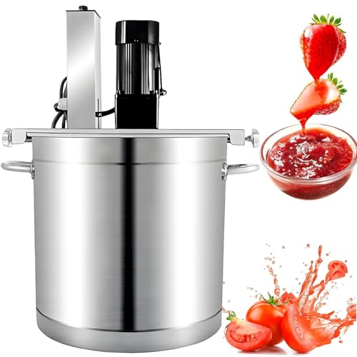Automatischer Marmeladenmixer – Automatischer Mixer aus Edelstahl, professioneller Heizmixer mit 4-Klingen-Schaber, einstellbare Rührgeschwindigkeit zum Zubereiten von Marmeladen,20L von Caibendss