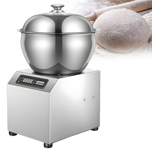 Caibendss Abnehmbare Teigmischmaschine in Beckenform, 2200 W, bidirektionaler Rotationsmehlmischer mit Zeitfunktion, geeignet für den gewerblichen Gebrauch im Haushalt 8KG von Caibendss