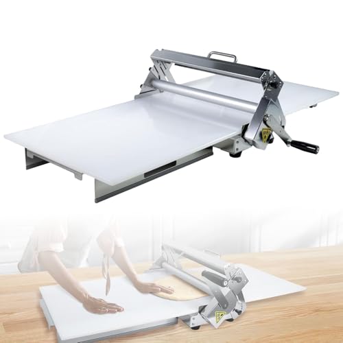 Counter Top Dough Sheeter,Folding Dough Rolling Machine Edelstahl manuell Teig Sheeter Dicke einstellbar für die Herstellung von Fudge Kruste, Pizza Teig,Homeuse Counter Top Dough Sheeter,Folding Dough Rolling Machine Edelstahl manuell Teig Sheeter Dicke einstellbar für die Herstellung von Fudge Kruste, Pizza Teig,Homeuse von Caibendss