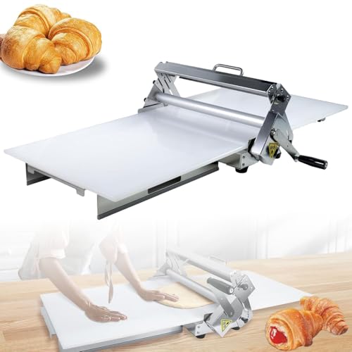 Faltbare Teigausrollmaschine mit Ausrollbrett Manuelle Teigausrollmaschine, Edelstahl, Ausrolldicke einstellbar zur Herstellung von Karamellkruste, Pizzateig,Homeuse Faltbare Teigausrollmaschine mit Ausrollbrett Manuelle Teigausrollmaschine, Edelstahl, Ausrolldicke einstellbar zur Herstellung von Karamellkruste, Pizzateig,Homeuse von Caibendss