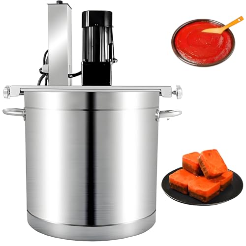Standmixer,automatischer Kochtopf mit Rührer,kommerzieller Lebensmittelmixer, elektrischer Rührer mit doppeltem Rührpaddel und einstellbarer Geschwindigkeit zum Zubereiten von Marmelade/Sauce,20L von Caibendss