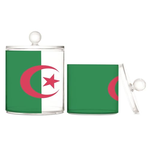 Transparente Kunststoff-Aufbewahrungsbehälter mit Deckel, Demokratische Republik, Algerien, mit Deckel, Badezimmer-Utensilien, dekorativer Aufbewahrungsbehälter für Wattestäbchen, Wattepads Transparente Kunststoff-Aufbewahrungsbehälter mit Deckel, Demokratische Republik, Algerien, mit Deckel, Badezimmer-Utensilien, dekorativer Aufbewahrungsbehälter für Wattestäbchen, Wattepads von Caihoyu