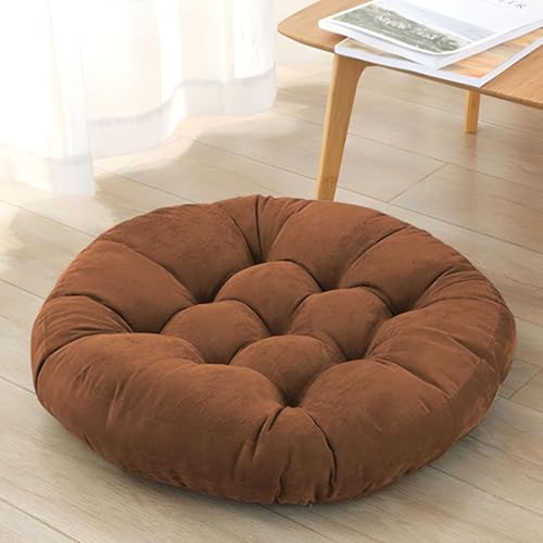 Caikbms 2Er-Pack Dickes Bodenkissen, Solides Quadratisches Sitzkissen Aus Cord, Stuhlpolster, Weiches Großes Tatami Bodenkissen Für Yoga Meditation Wohnzimmer Balkon Büro Außenbereich C,1 von Caikbms