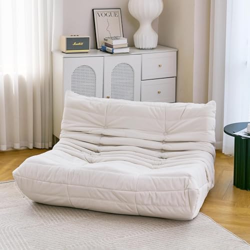Caikbms Armloser Taschensessel, Mid Century Modern Weich, Weiche Premium Mikrofaser, Schaumstoff Einzeln Ergonomisch, Zum Entspannen Innenbereich W,Double von Caikbms