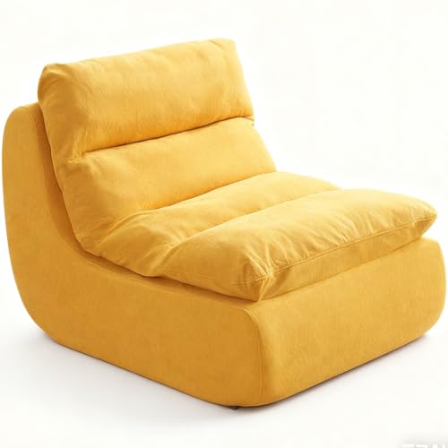 Caikbms Sitzsack, Memory Foam Sitzsack Für Erwachsene, Einzelsofa Mit Hoher Rückfederung, Bodenstuhl Für Kleine Räume Vakuumkompressionssofa, Geeignet Für Schlafzimmer Und Wohnzimmer A von Caikbms