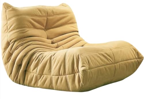 Caikbms Sitzsack Großer Kaminsessel Sitzsacksofa, Sitzsäcke Für Teenager Mit Hochelastischem Schaumstoff, Memory Foam Sitzsack Für Wohnzimmer Schlafzimmer Büro F,Single von Caikbms