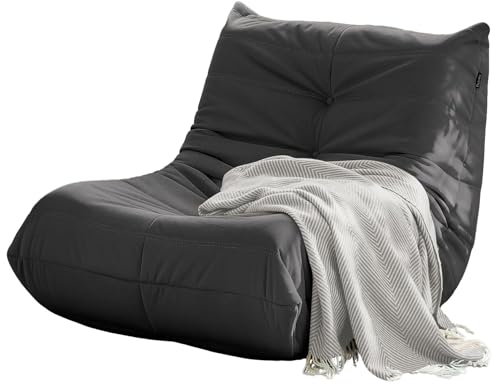 Sitzsack, großes Sitzsacksofa für Erwachsene, Sitzsack für Teenager, hochdichter Komfortschaum, Sitzsack für Wohnzimmer oder Schlafzimmer C,Single von Caikbms