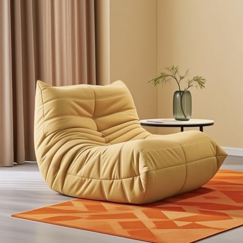 Sitzsacksofa Für Erwachsene, Großer Sitzsacksessel, Sitzsacksessel Für Jugendliche, Hochdichter Komfortschaum, Sitzsack Für Wohnzimmer Oder Schlafzimmer C,Single von Caikbms