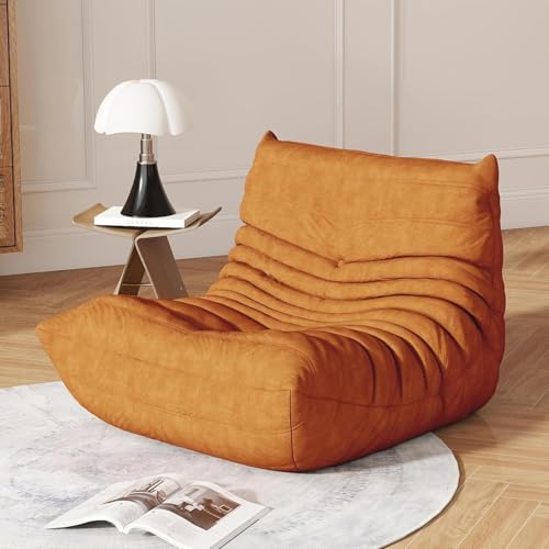 Sitzsäcke Für Erwachsene, Kaminsessel, Sitzsacksofa Für Jugendliche Mit Hochelastischem Schaumstoff, Sitzsack Mit Rutschfester Memory Schaum Unterseite Für Wohnzimmer Schlafzimmer Büro B,Single von Caikbms