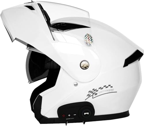 Caimcie Bluetooth-Motorrad-Modulhelm, Doppelmodulhelm mit Integral-Sonnenblende, DOT/ECE-zertifizierter Helm, integriertes Intercom-Kommunikationssystem C,XL=61-62cm Caimcie Bluetooth-Motorrad-Modulhelm, Doppelmodulhelm mit Integral-Sonnenblende, DOT/ECE-zertifizierter Helm, integriertes Intercom-Kommunikationssystem C,XL=61-62cm von Caimcie