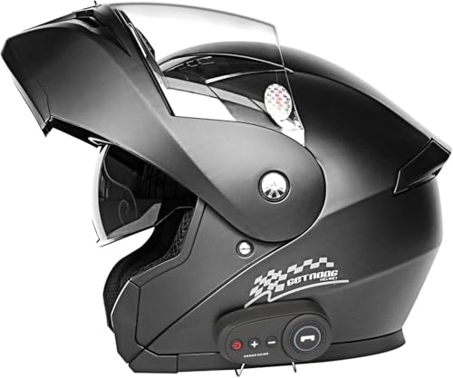 Caimcie Bluetooth-Motorrad-Modulhelm, Doppelmodulhelm mit Integral-Sonnenblende, DOT/ECE-zertifizierter Helm, integriertes Intercom-Kommunikationssystem D,M=57-58cm Caimcie Bluetooth-Motorrad-Modulhelm, Doppelmodulhelm mit Integral-Sonnenblende, DOT/ECE-zertifizierter Helm, integriertes Intercom-Kommunikationssystem D,M=57-58cm von Caimcie