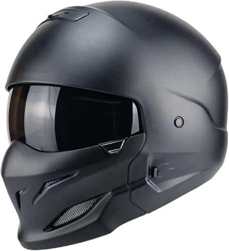 Caimcie Modulare Helme Offener Integralhelm für Motorrad, DOT/ECE-Zulassung für Unisex-Erwachsene, Roller, Straßenmotorräder, Cruiser A,L=59-60cm Caimcie Modulare Helme Offener Integralhelm für Motorrad, DOT/ECE-Zulassung für Unisex-Erwachsene, Roller, Straßenmotorräder, Cruiser A,L=59-60cm von Caimcie