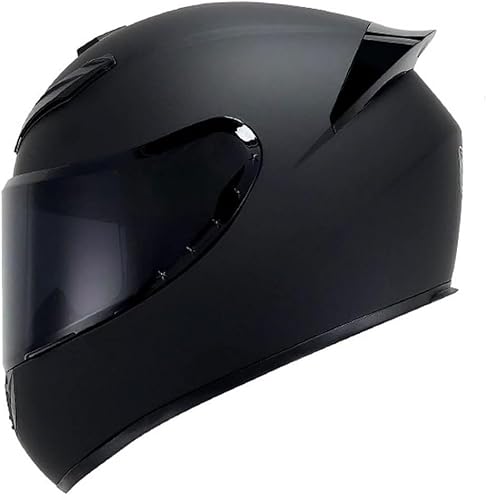 Caimcie Motorrad-Integralhelm, Klapphelm mit Visier, Belüftungsdesign, modischer Moped-Chopper-Helm Unisex, DOT/ECE-geprüft H,XXXL=64-65cm von Caimcie