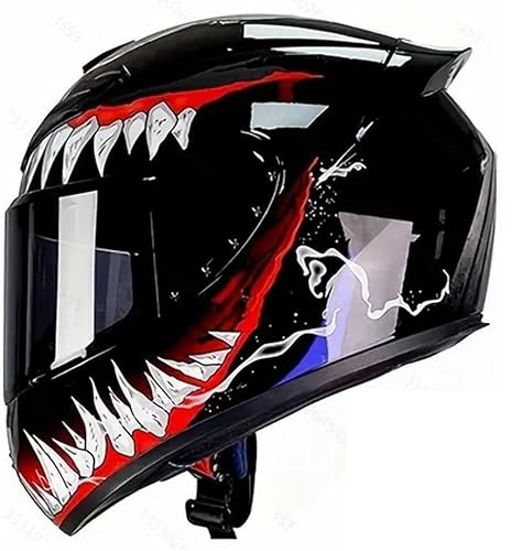 Caimcie Motorrad-Integralhelm, Klapphelm mit Visier, Belüftungsdesign, modischer Moped-Chopper-Helm Unisex, DOT/ECE-geprüft I,L=59-60cm Caimcie Motorrad-Integralhelm, Klapphelm mit Visier, Belüftungsdesign, modischer Moped-Chopper-Helm Unisex, DOT/ECE-geprüft I,L=59-60cm von Caimcie
