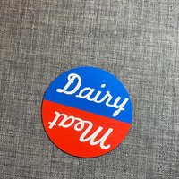 Fleisch Und Milchprodukte Geschirrspüler Magnet Fleisch Und Milchprodukte Geschirrspüler Magnet von CaitKCrafts