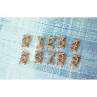 1 Vintage Messing Zahl - 0 Bis 9 Erhältlich von CaityAshBadashery