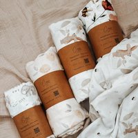 xl Babydecke Musselin - 120x120 | Musselindecke Pucktuch Spucktuch von CajoKids