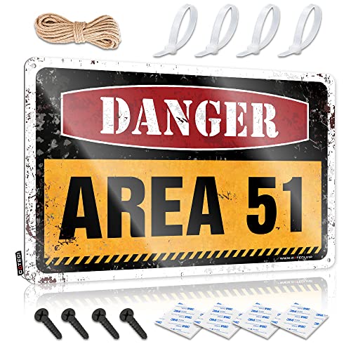 All Those Who Enter Man Cave Rules Schild Warning Area 51 No Trespassing Metallschild Schilder für Garage konservative Geschenke (Größe: 20 x 30 cm) von CakJuice