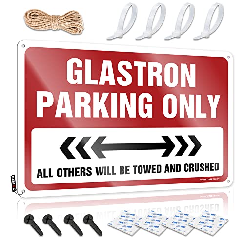 BBQ Signs Glastron Parking Only Blechschild Lustiges Garagen-Blechschild Bar Spiegel für Männerhöhle (Größe: 20 x 30 cm) von CakJuice