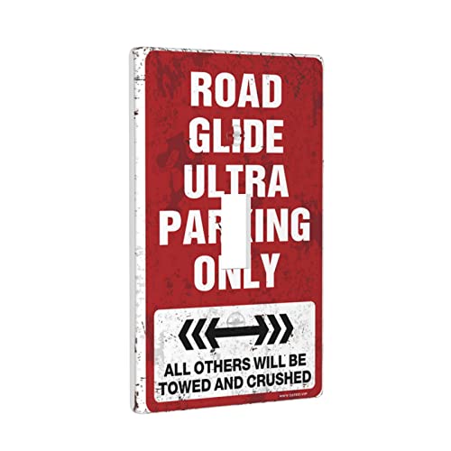 CakJuice Art Plates Switch Cover Road Glide Ultra Parking Only Switch Wallplate Cover Light Switch Cover Plate Single von CakJuice