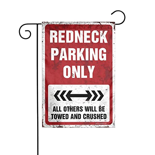 CakJuice Hofflagge Redneck Parking Only Gartenflagge Gartenflagge Willkommen Gartenflagge für draußen von CakJuice