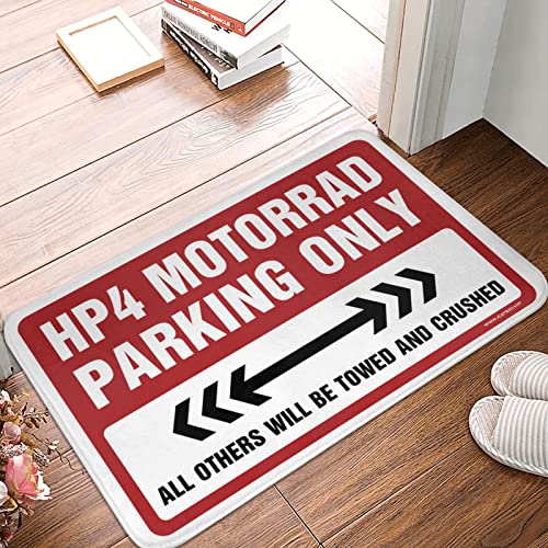 CakJuice Home Fußmatte Hp4 Motorrad Parkplatz, Western-Heimdekor, Musikdekoration (Größe: 40 x 60 cm) von CakJuice
