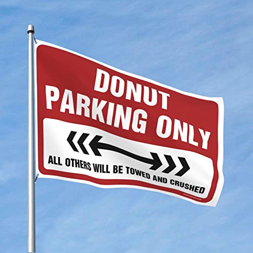 CakJuice Poster für Studentenwohnheim, Donut-Parkplatz, Flagge, Herbst-Gartenflagge, Poster für Studentenwohnheim (Größe: 120 x 180 cm) von CakJuice