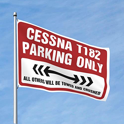 CakJuice Poster für Studentenwohnheim Cessna T182 Parkplatzflagge Herbst Gartenflagge Poster für Studentenwohnheim (Größe: 120 x 180 cm) von CakJuice