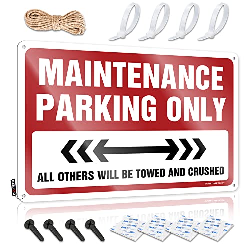 Funny Camping Signs Maintenance Parking Only Blechschild Retro Blechschilder Man Cave Rules (Größe: 20 x 30 cm) von CakJuice