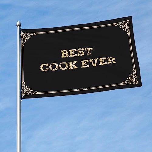 Garagenzubehör für Männerhöhle Best Cook Ever-Flagge, Grafikflaggen für Zimmer-Flaggen für Männerhöhle (Farbe: Farbe, Größe: 60 x 90 cm) von CakJuice