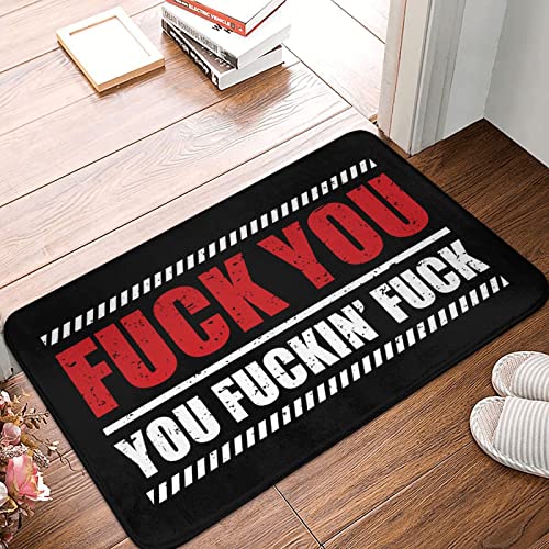 Home Decor Herren fu-ck You fu-ckin Fußmatte Herbst Fußmatte Outdoor Schuhe Here Mat (Größe: 50 x 80 cm) von CakJuice