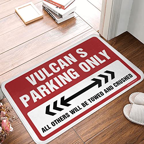 Home Sweet Home Fußmatte Vulcan S Parking Only Teppich Welcome-Ish Fußmatte für Zuhause (Größe: 50 x 80 cm) von CakJuice