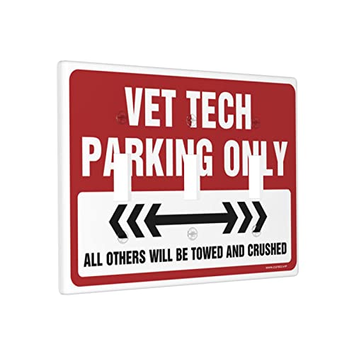 Lichtschalter-Abdeckung, Tierarzttechnik, Parkplatzschalter, Wandplatte, Abdeckung für Kochausgang, drei Lichtschalterplatten von CakJuice