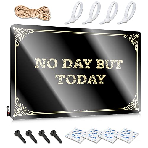 Lustiges Metallschild "No Day But Today", Warnschild, lustige Bürodekoration (Farbe: Farbe, Größe: 30 x 40 cm) von CakJuice