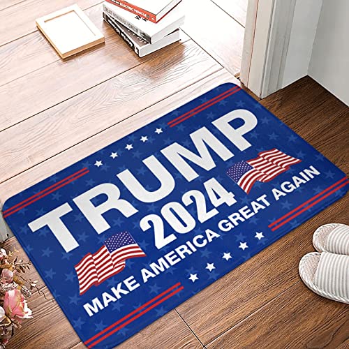 Outdoor Haustür Teppich Trump 2024 Machen Sie Amerika Erstaunlich Wieder Matte Kinderzimmer Teppich Innen Fußmatten Für Haustür (Size : 40X60CM) von CakJuice