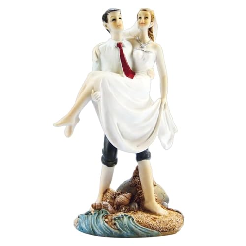Cake Company Cake Topper Brautpaar tragend am Strand I Hochzeit Tortendekoration für besondere Momente I Tortenfigur aus hochwertigem Material Cake Company Cake Topper Brautpaar tragend am Strand I Hochzeit Tortendekoration für besondere Momente I Tortenfigur aus hochwertigem Material von Cake Company