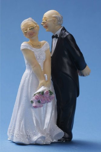 Cake Company Tortendekoration älteres Brautpaar | Tortendeko zur Goldhocheit von Cake Company