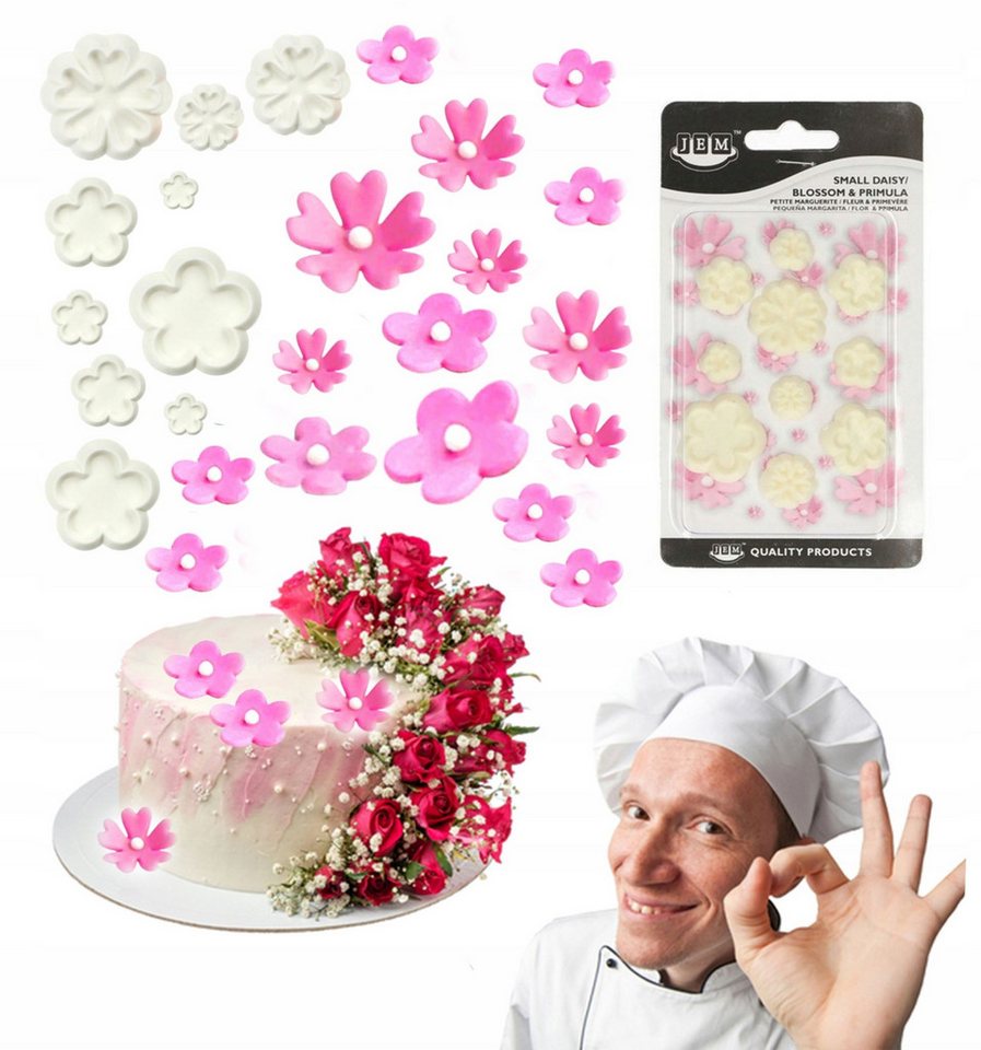 CakeLand Ausstechform 10er Set Ausstechformen Blumen – Tortendekoration für kreative Eltern, PVC CakeLand Ausstechform 10er Set Ausstechformen Blumen – Tortendekoration für kreative Eltern, PVC von CakeLand