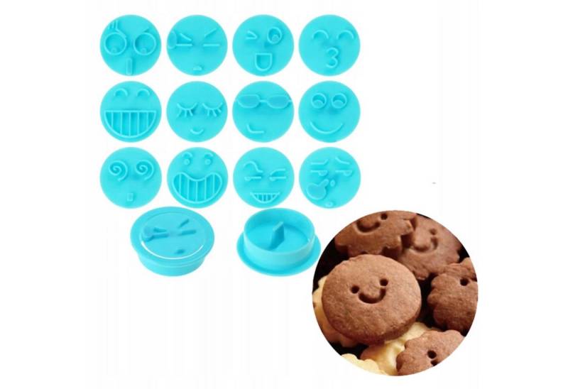 CakeLand Ausstechform Keksausstecher Emojis - 12 Stück, (12-St) von CakeLand
