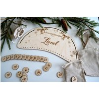 Personalisierter Adventskalender Aus Holz/Weihnachtsgeschenk Zum Befüllen Geschenk Für Kinder Personalisierter Adventskalender Aus Holz/Weihnachtsgeschenk Zum Befüllen Geschenk Für Kinder von CakeTopperLove
