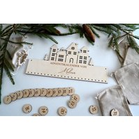 Personalisierter Adventskalender Aus Holz/Weihnachtsgeschenk Zum Befüllen Geschenk Für Kinder Personalisierter Adventskalender Aus Holz/Weihnachtsgeschenk Zum Befüllen Geschenk Für Kinder von CakeTopperLove