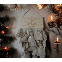 Personalisierter Adventskalender Aus Holz/Weihnachtsgeschenk Zum Befüllen Geschenk Für Kinder von CakeTopperLove
