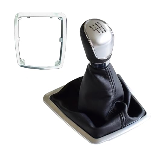 Cakievro 5 6 Gang Schaltknauf Hebel Manuell Fit Für Ford Focus 2009-2011 (silbrig 6s) von Cakievro