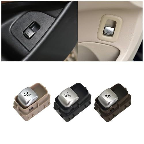 Cakievro Für Mer-ce-des Benz C E GLC S Klasse Auto Hecktrunk Entriegelungsschalter Steuertaste Kofferraum Reparaturknopf W205 W253 W213 W222 W257 (Schwarz hoch) von Cakievro