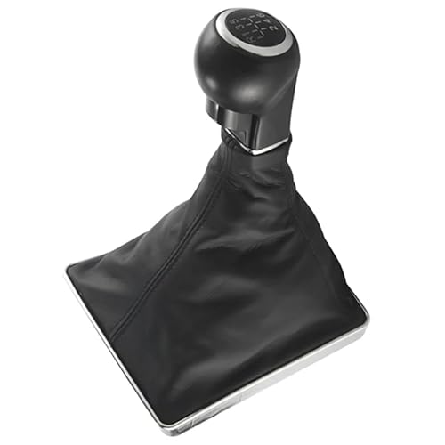 Cakievro Schaltknauf 6 Gang + Schaltsack/Schaltmanschette in Schwarz kompatibel für Opel Vauxhall Zafira H 2005-2014 von Cakievro