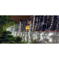 Set Von 2 Led Vorhang Lichter 10'l Mit 8 Mode - Dekorative Lichterkette Für Drinnen Und Draußen Kühl/Warm Weiß Set Von 2 Led Vorhang Lichter 10'l Mit 8 Mode - Dekorative Lichterkette Für Drinnen Und Draußen Kühl/Warm Weiß von CalCastleCraft