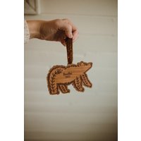 Personalisierter Holzornament, Bär Ornament, Personalisierter Weihnachtsornament, Boho Tier Ornament von CalaandIvy