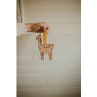 Personalisierter Holzornament, Lama Ornament, Personalisierter Weihnachtsschmuck, Boho Tierverzierung Personalisierter Holzornament, Lama Ornament, Personalisierter Weihnachtsschmuck, Boho Tierverzierung von CalaandIvy
