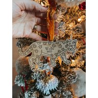 Personalisierter Holzschmuck, Jaguar Ornament, Weihnachtsschmuck, Boho Tier Ornament Personalisierter Holzschmuck, Jaguar Ornament, Weihnachtsschmuck, Boho Tier Ornament von CalaandIvy